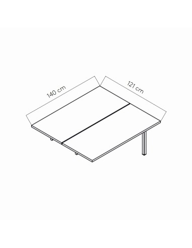 Dimensions Elément d'extension bench - BOX24