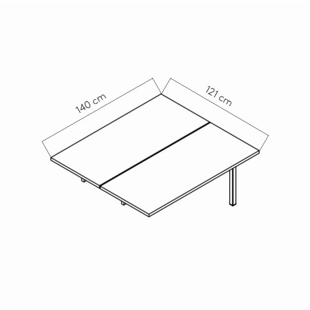 Dimensions Elément d'extension bench - BOX24