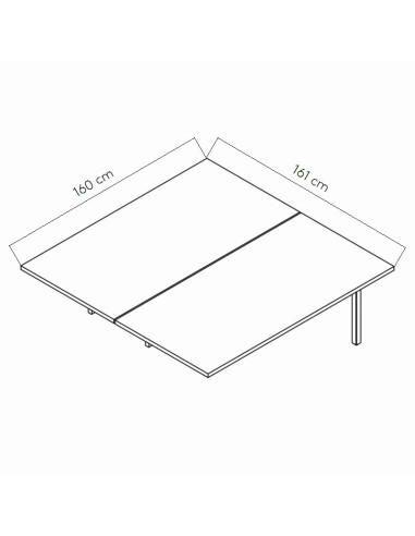 Dimensions Extension de bureau bench - BOW342L