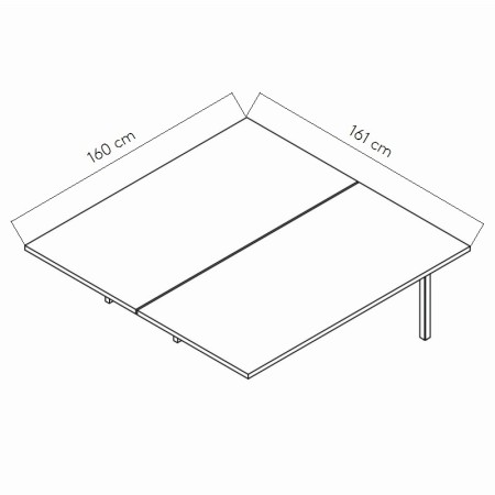 Dimensions Extension de bureau bench - BOW342L