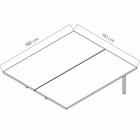 Dimensions Extension de bureau bench - BOW352L