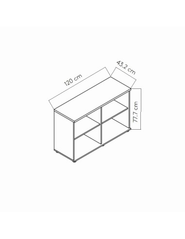 Dimensions Rangement ouvert - A2505
