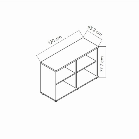 Dimensions Rangement ouvert - A2505
