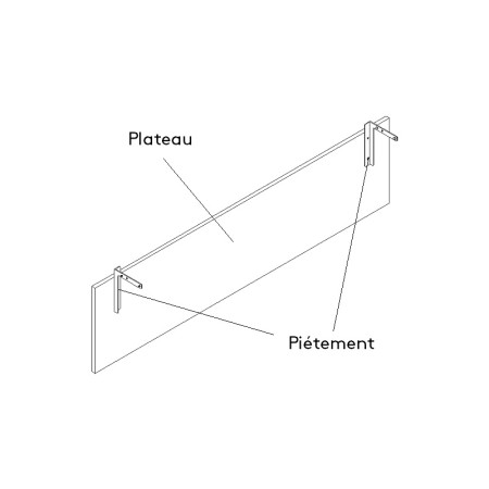 Voile de fond mélamine