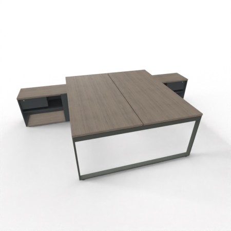 Bureau Ogi Q avec desserte