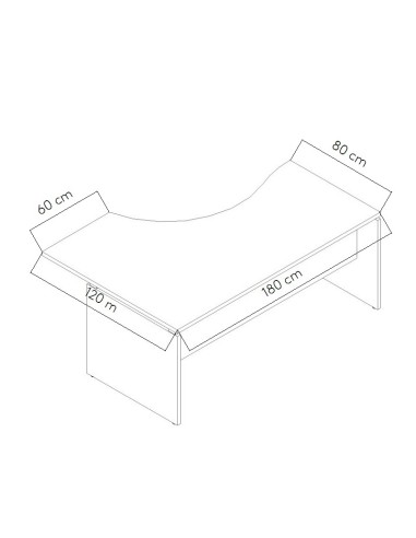 Dimensions Bureau compact Ogi V