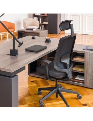 Chaise de bureau professionnelle avec têtière 100% réglable - Sava