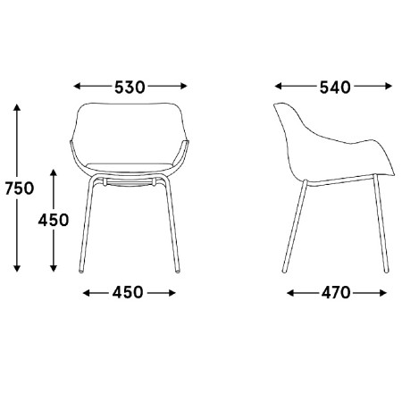 Baltic classique - assise tapissée + coussin 2