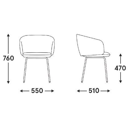 Siège de bureau Grace de MDD 2