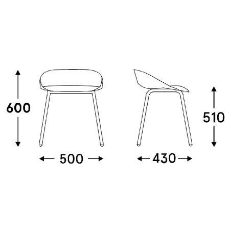 Dimensions - Team assise tissu