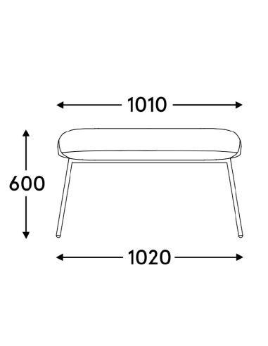 Dimensions Team banc bas