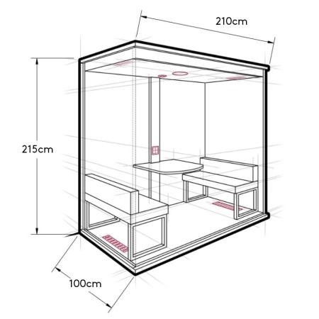 Cabine acoustique - Phone Box - Cabine téléphonique - The Soho - 1 place