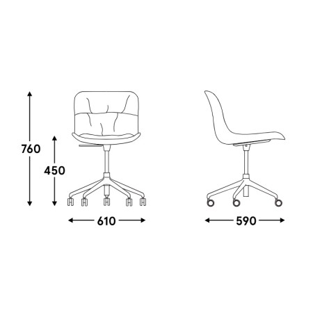 Chaise de réunion originale - Baltic 2 Soft Duo 2