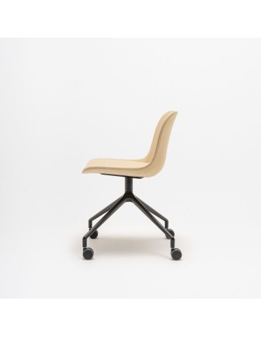 Chaise pivotante sur roulette avec assise en tissu - Baltic 2 classic