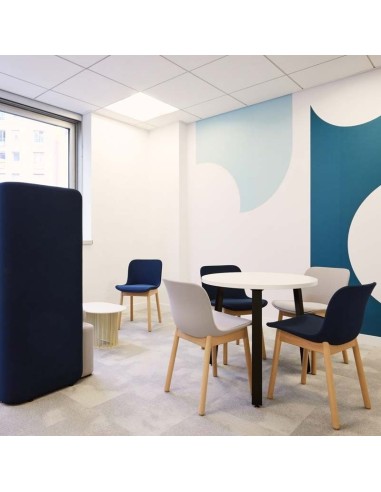 Chaise rétro avec piétement en bois - Baltic 2 Classic