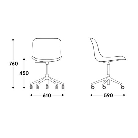 Chaise réglable sur roulettes - Baltic 2 Remix 2