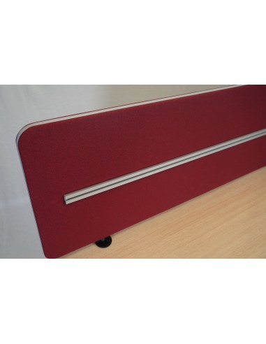 Cloison de bureau acoustique L. 159 x H. 50cm bordeaux