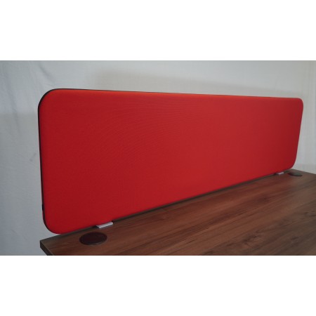 Cloison de bureau acoustique L. 179 x H. 50cm rouge 2
