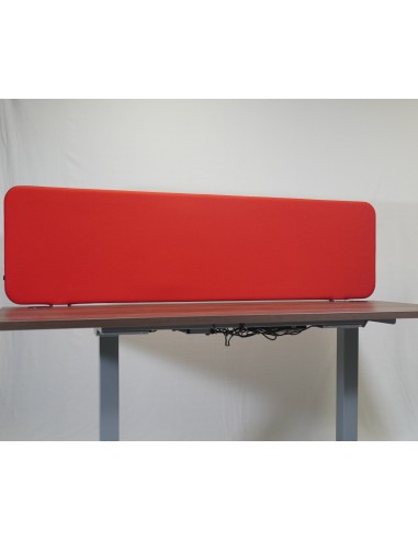 Cloison de bureau acoustique L. 179 x H. 50cm rouge