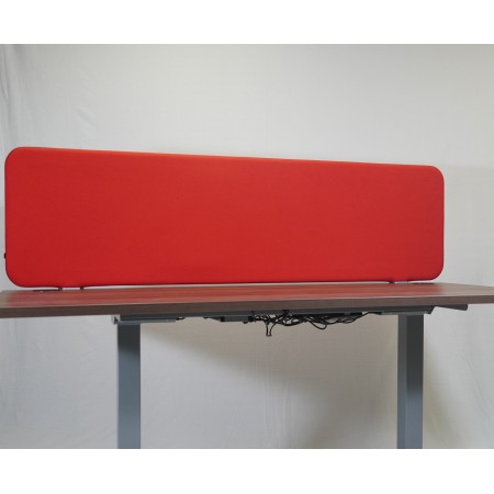 Cloison de bureau acoustique L. 179 x H. 50cm rouge