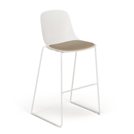 Chaise haute tissu et coque plastique pour bar – Pure Loop Mono Bar