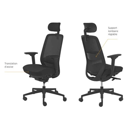 Chaise de bureau avec un grand confort d&#039;assise - Busy