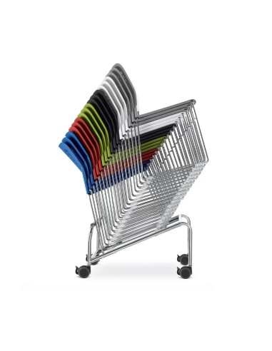 Chaise formation empilable en plastique -Wait