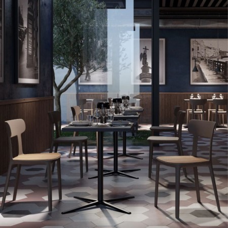 Chaise Canova Wood – alliance bois chaud et plastique épuré 2