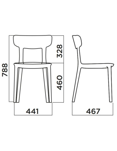 Chaise en plastique recyclé et fibre de verre – mobilier extérieur design