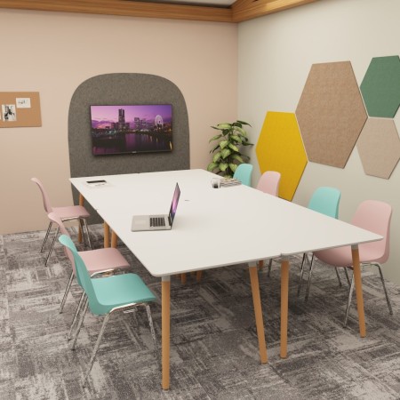 Table modulaire design 140x70cm pour salle de réunion 2