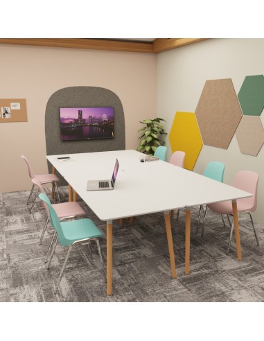 Table modulaire design 140x70cm pour salle de réunion