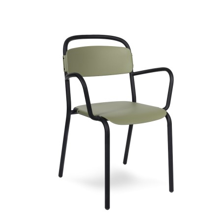 Chaise empilable avec accoudoirs – modèle intérieur Skol