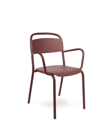 Chaise d’extérieur confortable – accoudoirs et plastique recyclé Skol