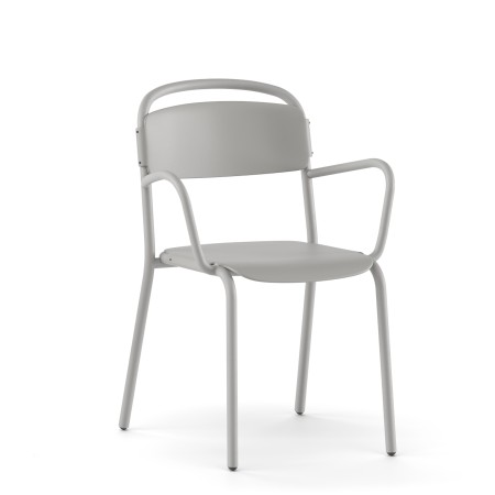 Chaise terrasse durable – Skol avec accoudoirs, empilable, recyclée