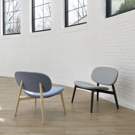 Chaise visiteurs relaxation revêtue de tissu - Harmo Relax 2