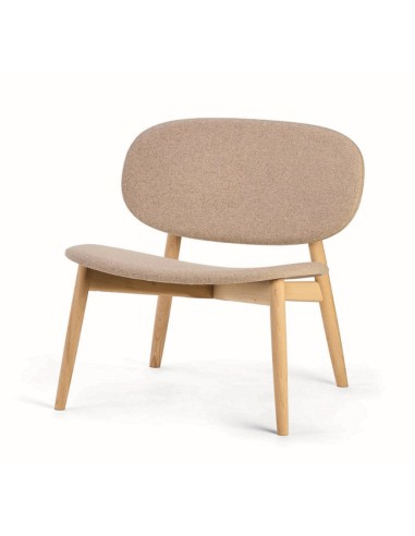 Chaise visiteurs confortable revêtue de tissu clair - Harmo Relax