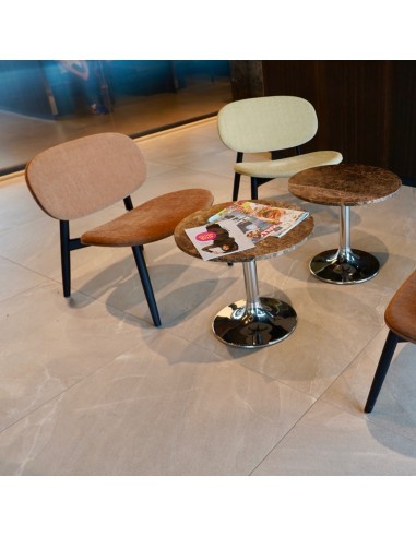 Hall d'attente avec chaises pour visiteurs relax en tissu orange - Harmo