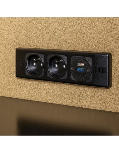 Prises encastrée - mediabox pour cabine Hana