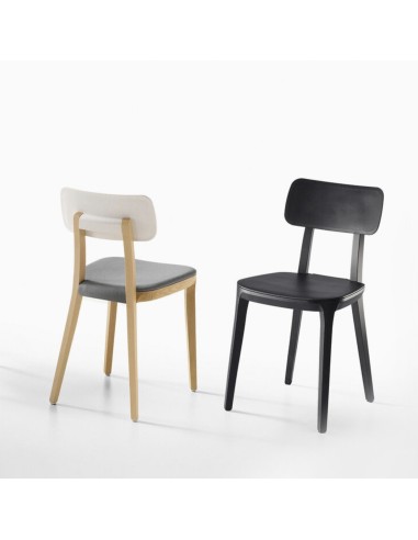 Chaise Porta Venezia avec pieds bois – plusieurs modèles design