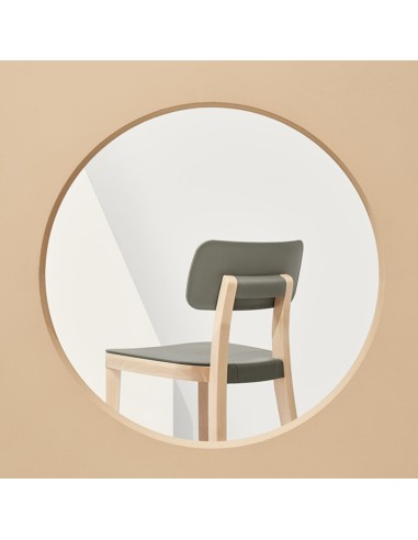 Tabouret de cuisine design bois de dos - Porta Venezia