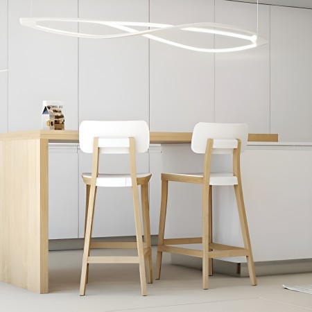 Tabouret de cuisine design bois Porta Venezia 2