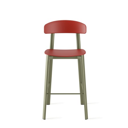 Feluca Pop – Tabouret pour bar en extérieur, structure robuste en métal et assise facile à entretenir
