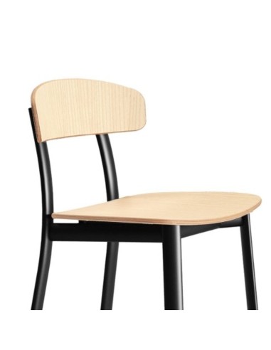 Tabouret Feluca – Design élégant en bois et métal, idéal pour un comptoir ou un îlot