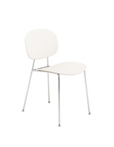 Chaise design Tondina Pop – Structure fine en métal et assise plastique facile d’entretien