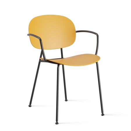 Chaise Tondina Pop – Assise ergonomique et accoudoirs intégrés pour un usage intérieur confortable