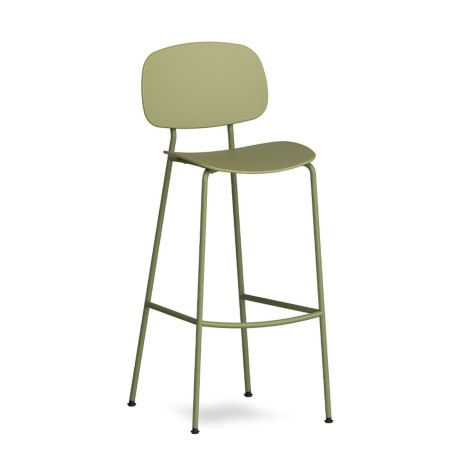 Tabouret haut Tondina Pop – Esthétique minimaliste et assise ergonomique pour un usage quotidien