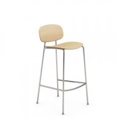 Tondina – Tabouret de cuisine en bois au design épuré, idéal pour une cuisine ou un espace repas moderne