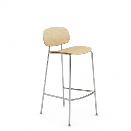 Tondina – Tabouret de cuisine en bois au design épuré, idéal pour une cuisine ou un espace repas moderne