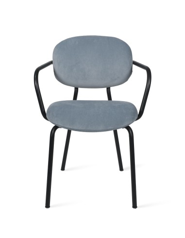 Chaise Tondina Fat – Style moderne avec assise matelassée et accoudoirs intégrés pour un soutien optimal