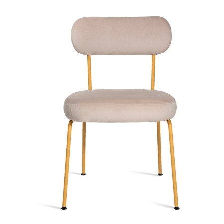 Chaise design Takumi – Esthétique moderne avec structure fine et assise rembourrée en tissu